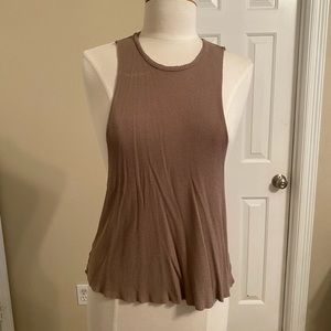 Alo Yoga Flow Thermal Tank Tan sz M